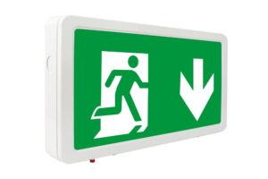 Integral Slimline 2 Emergency Legend Down Arrow For Ilemes008