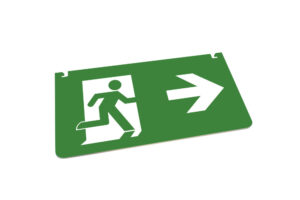 Integral Emergency Legend Right Arrow For 26M Em Exit Sign
