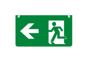Integral Emergency Acc Legend Double Sided Left Or Right Arrow For Ilemes030 26M Em Exit Sign