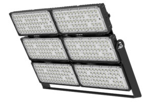 Integral Precision Pro Ii Floodlight 1200W 186000Lm 4000K Polarised 50 Beam 155Lm/W IP66 Ik10 Led Black