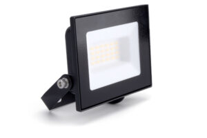Integral Compact Slim Floodlight 20W 2000Lm 3000K 120 Beam 100Lm/W IP65 Ik08 Led Black