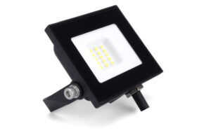 Integral Compact Slim Floodlight 10W 1000Lm 4000K 120 Beam 100Lm/W IP65 Ik08 Led Black