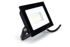 Integral Compact Slim Floodlight 30W 3000Lm 4000K 120 Beam 100Lm/W IP65 Ik08 Led Black
