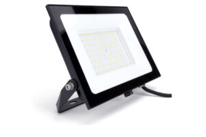 Integral Compact Slim Floodlight 100W 10000Lm 4000K 120 Beam 100Lm/W IP65 Ik08 Led Black
