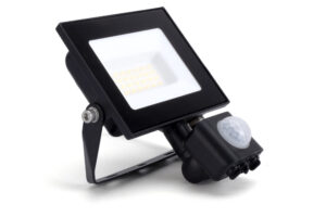 Integral Compact Slim Floodlight Pir 20W 2000Lm 4000K 120 Beam 100Lm/W IP65 Ik08 Led Black