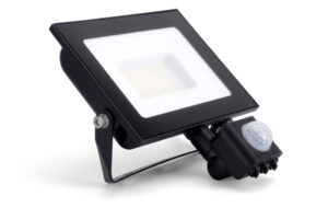 Integral Compact Slim Floodlight Pir 30W 3000Lm 4000K 120 Beam 100Lm/W IP65 Ik08 Led Black