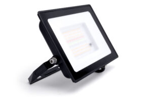 Integral Compact Slim Floodlight 50W 4000Lm Rgb+3000K 110 Beam 80Lm/W IP65 Ik05 Black
