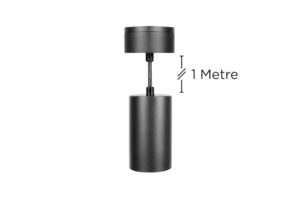 Integral Spotlight S1 56Mm Length Gu10 Led Base Surface Mounted Suspended Pendant 1M Black