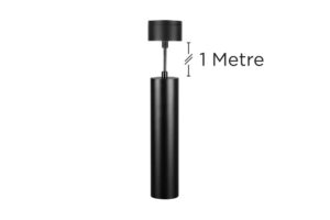 Integral Spotlight S1Gu10 Led Base Surface Mounted Suspended Pendant 1M Black