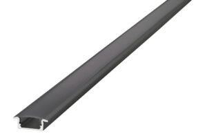 Integral Profile Recessed Black Anodised 1M Frosted Diffuser 23.2 X 7.9Mm