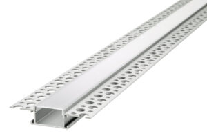 Integral Profile Recessed 1M Frosted Diffuser Include 2 Endcaps