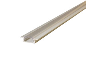Integral Profile Aluminium Recessed 2M Clear Clip-In Diffuser 22 X 6Mm Include 2 Endcaps And 4 Mounting Brackets