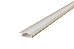 Integral Profile Aluminium Recessed 2M Frosted Clip-In Diffuser 22 X 6Mm