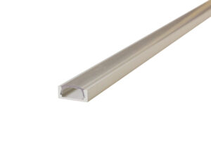 Integral Profile Aluminium Surface Mount 2M Clear Clip-In Diffuser