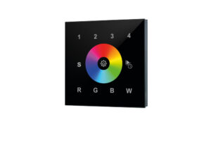 Integral Rf Wall Mount Touch Rgbw 4 Zone 100-240 Ac Input Black With Ilrc014 Or Ilrc033 Receiver