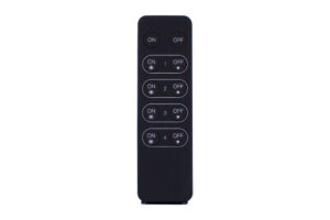 Integral Rf Handheld Remote Single Colour 4 Zone 3V 1Xcr2025 Battery Black For Ilrc014 Receiver