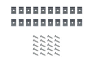 Integral 20 Metal Clips And Screws For IP65 Neon Flex Strip