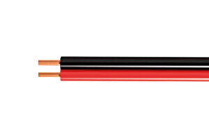 Integral 2 Core Cable 0.75Mm? Red/Black Wire 1M Length For 12-48Vdc Single Colour Led Strips 6A Max Load