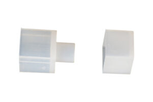 Integral 5 Sets Of Silicone End Cap Outlet From Straight End For 15X15 Side & Top Bend