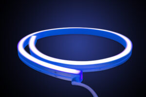 Integral Neon Strip Side Bend IP67 10M Blue 24V 9.6W/M 120Led/M Box Pack