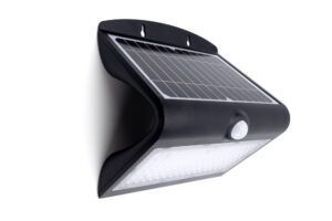 Integral Solar Outdoor Wall Light Pir IP65 220Lm 1.5W 4000K Black