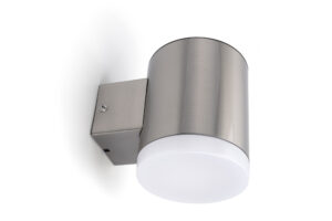 Integral True Solar Outdoor Stainless Steel Wall Light IP65  Adjustable 25/85/115Lm 1.2W 3000K