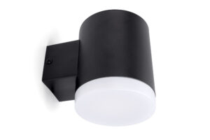 Integral True Solar Outdoor Stainless Steel Wall Light IP65 Adjustable 25/85/115Lm 1.2W 3000K Black