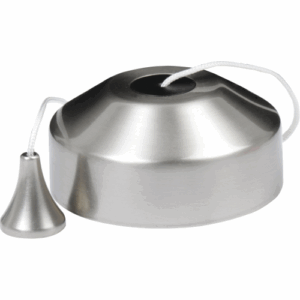 Knightsbridge 1-way 10-150W (5-100W LED) Trailing edge pull cord dimmer switch - brushed chrome