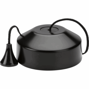 Knightsbridge 1-way 10-150W (5-100W LED) Trailing edge pull cord dimmer switch - matt black