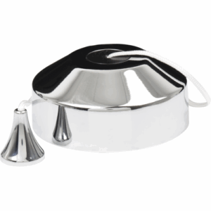 Knightsbridge 1-way 10-150W (5-100W LED) Trailing edge pull cord dimmer switch - polished chrome