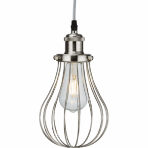 Knightsbridge Pendant Cage - Brushed Chrome