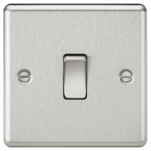 Knightsbridge Brushed Chrome 10AX 1G DP Switch