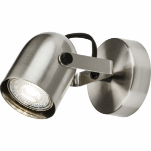 Knightsbridge 230V GU10 Single Spotlight - Brushed Chrome