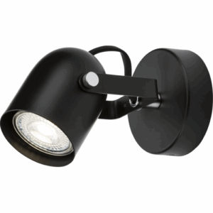 Knightsbridge 230V GU10 Single Spotlight - Matt Black