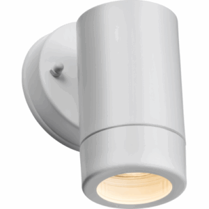 Knightsbridge EAMON 230V IP54 GU10 Polycarbonate Single Wall light White