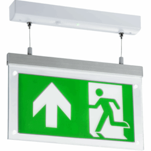 Knightsbridge 230V 2W LED Suspended Double-Sided Emergency Exit Sign