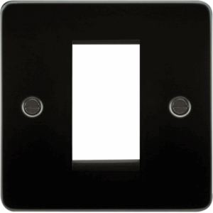 Knightsbridge 1G Modular Faceplate - Gunmetal