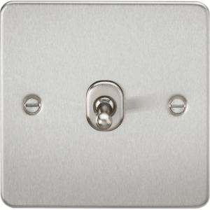 Knightsbridge Brushed Chrome 10AX 1G 2-way Toggle Switch