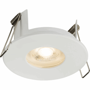 Knightsbridge FireNova IP65 Fixed GU10 Fire-rated Open-back Downlight Matt White