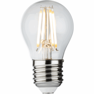 Knightsbridge 230V 4W LED ES Clear Golf Ball Filament Lamp 2700K Dimmable