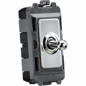 Knightsbridge Polished Chrome 20AX Intermediate Grid Toggle Switch