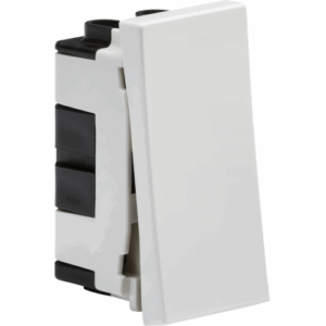 Knightsbridge 20AX 1G intermediate modular switch (25x50mm) - White