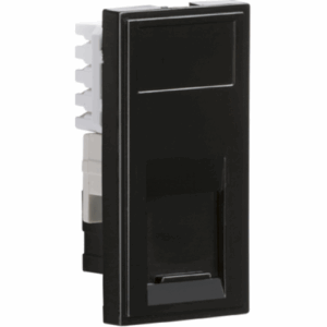 Knightsbridge UTP CAT6A RJ45 Outlet module 25 x 50mm - Black