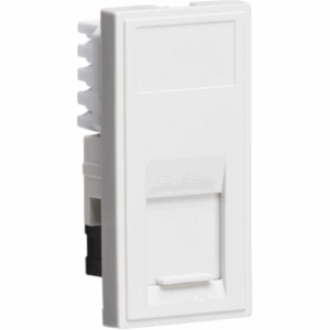 Knightsbridge UTP CAT6A RJ45 Outlet module 25 x 50mm - White