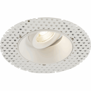 Knightsbridge Odan Single Tilt Round Trimless Downlight White
