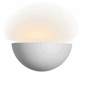 Knightsbridge 230V E14 40W Uplighter Plaster Wall Light