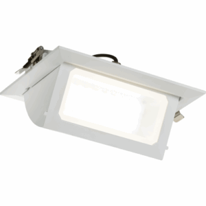 Knightsbridge SARA 230V IP20 LED Recessed Tri-Wattage and CCT 0-10V Wallwasher 30/ 35/ 40W