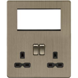 Knightsbridge Small Multi Combination Plate Antique Brass