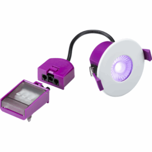 Knightsbridge SpektroLED Evo IP65 8W Fire-rated Smart Downlight RGB and CCT Fixed