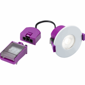 Knightsbridge SpektroLED Evo Fixed Pack of 10 Fire Rated IP65 Downlight with 2 x Wattage and 4 x CCT in white